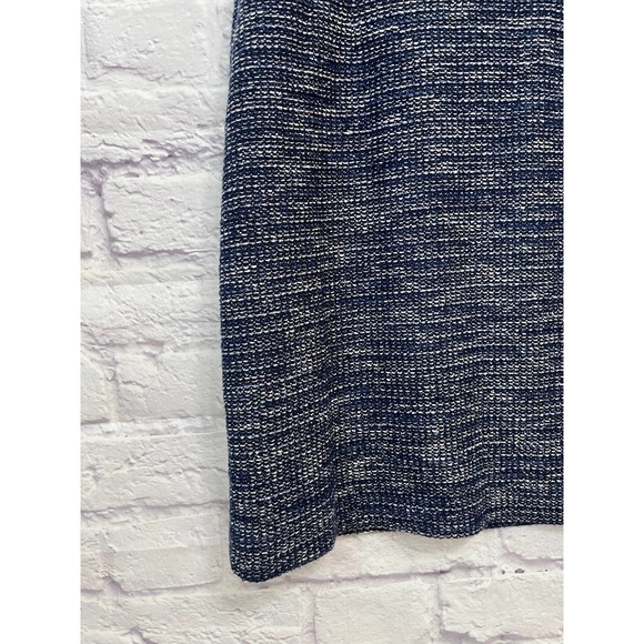 Banana Republic tweed sheath dress 4. Blue and white woven pattern. Sleeveless. - Picture 6 of 10